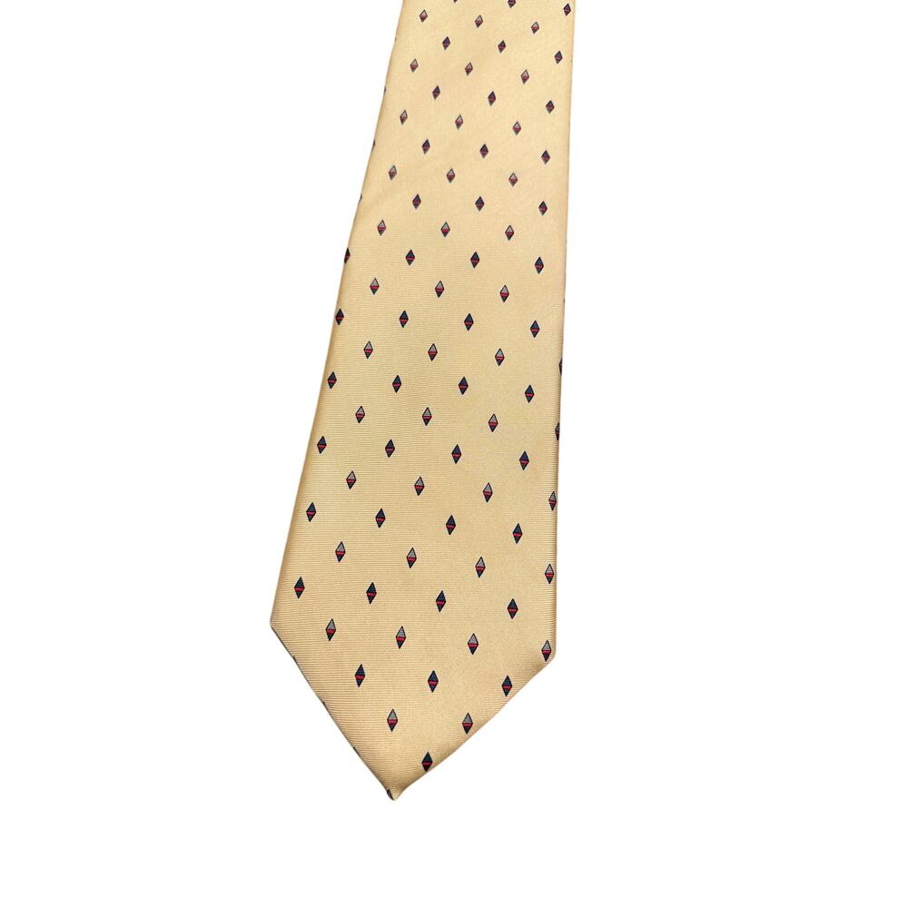 [Vintage] Light Yellow Christian Dior Silk Tie